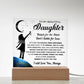 Daughter gifts - Reach for the stars, don't settle for less - LED Acrylic Plaque.
