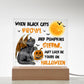 To my Mom - Halloween When Black Cats Prowl and Pumpkins Gleam - LED Acrylic Plaque