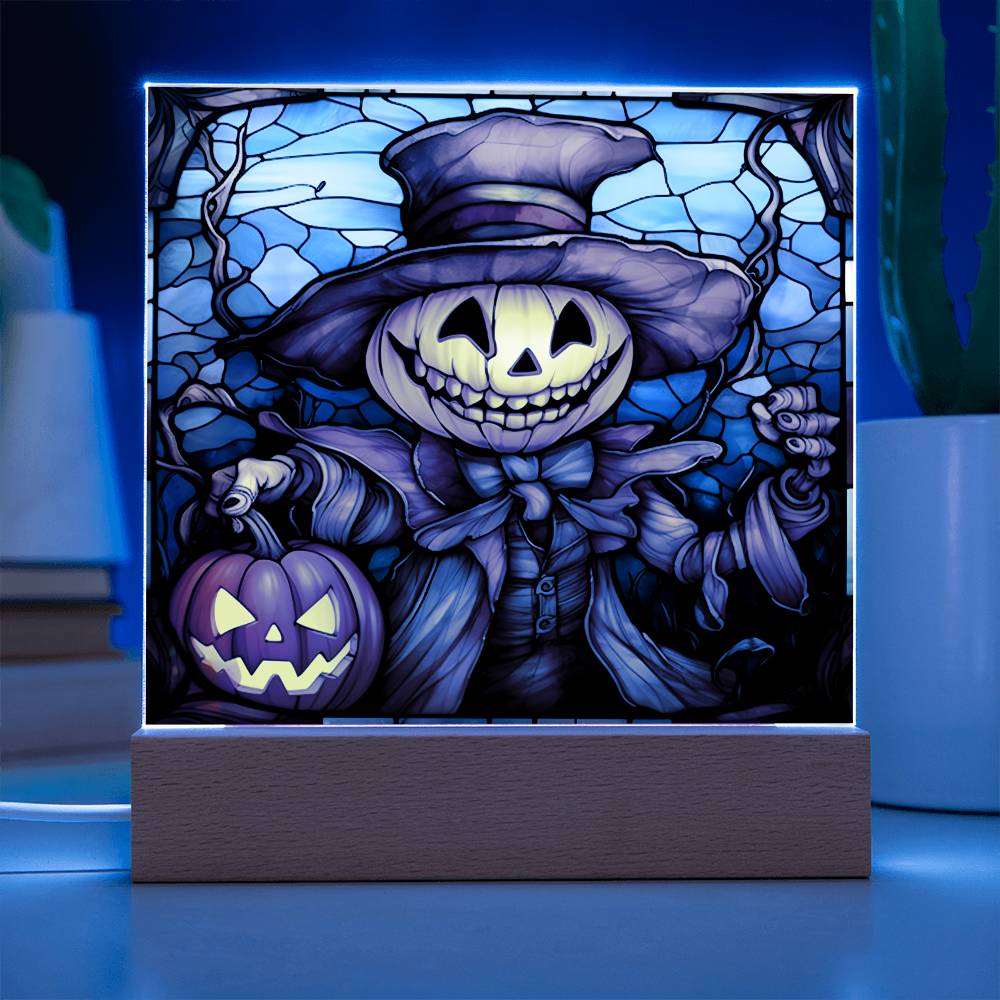 Mother gifts - Halloween pumpkin ghost- LED Acrylic Plaque