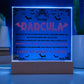 Gift for Dad - To my Dadcula you are the best dad in the World - LED Acrylic Plaque.