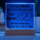 Best friend gifts - I hope we are friends until we die - LED Acrylic Plaque.