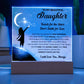 Daughter gifts - Reach for the Stars Don't Settle for Less - LED Acrylic Plaque.