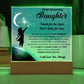 Daughter gifts - Reach for the Stars Don't Settle for Less - LED Acrylic Plaque.