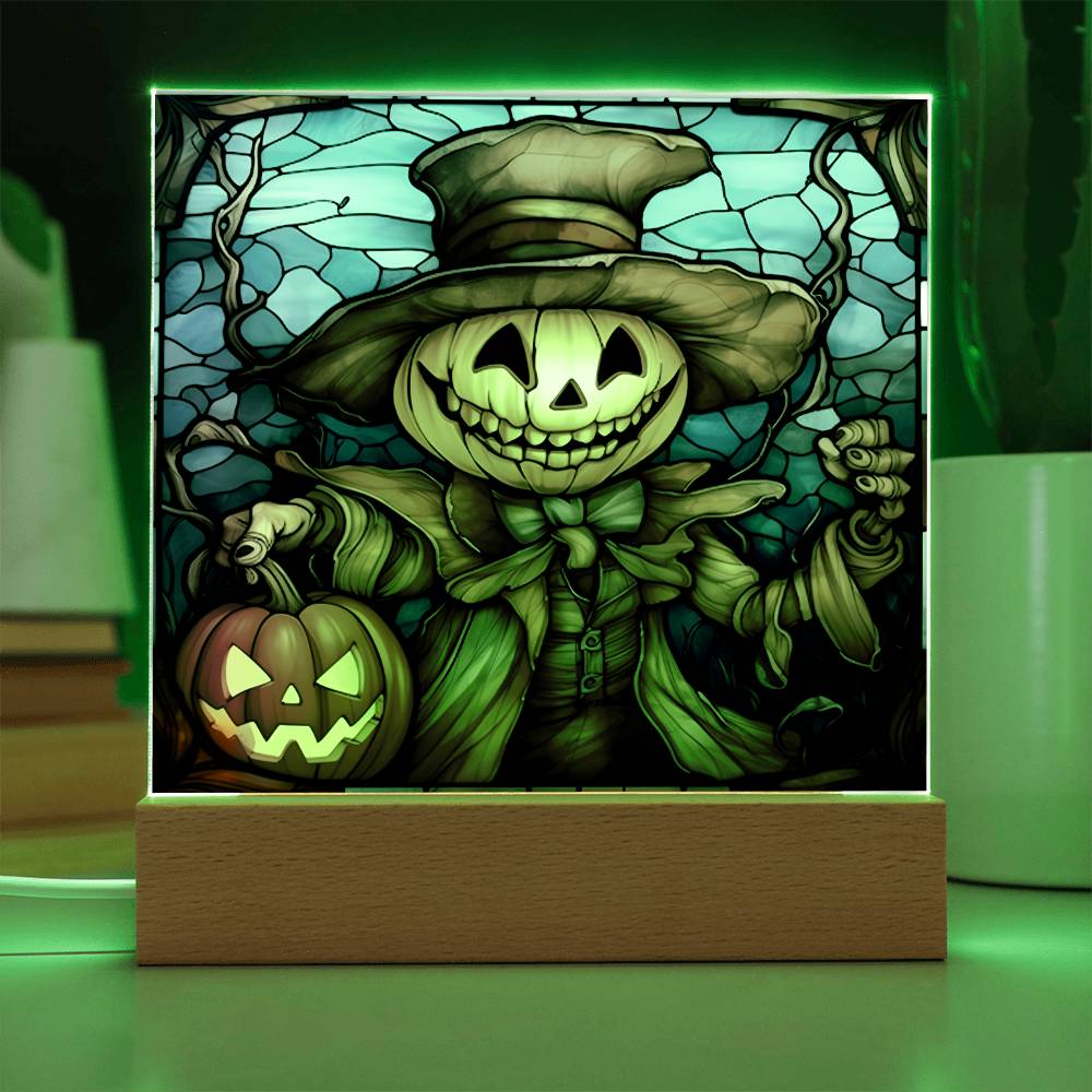 Mother gifts - Halloween pumpkin ghost- LED Acrylic Plaque
