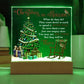 Mother gifts - Christmas in Heaven - LED Acrylic Plaque.