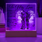 To my Wife - I love you today, tomorrow, and for the rest of my life - LED Acrylic Plaque.