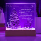 Mother gifts - Christmas in Heaven - LED Acrylic Plaque.