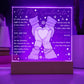 To My Soulmate - Yo are the guiding light of my Journey - LED Acrylic Plaque.