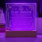 To My Daughter Halloween - My love for you is Eternal and Unwavering - LED Acrylic Plaque