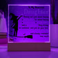 Daughter gifts - Stay strong be confident, and just do you best - LED Acrylic Plaque