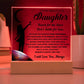 Daughter gifts - Reach for the stars, don't settle for less - LED Acrylic Plaque.