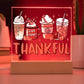 Mother gifts - Thankful - LED Acrylic Plaque.