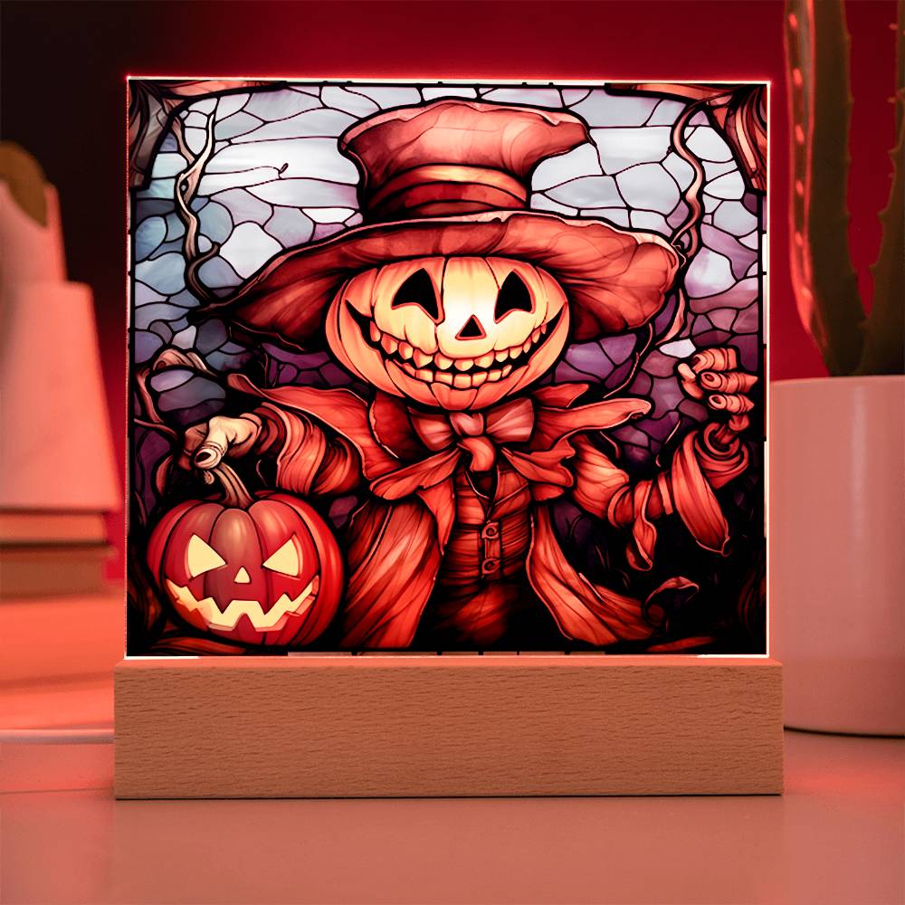 Mother gifts - Halloween pumpkin ghost- LED Acrylic Plaque
