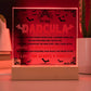 Gift for Dad - To my Dadcula you are the best dad in the World - LED Acrylic Plaque.