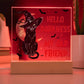Mother gifts - Hello Darkness my old friend - LED ACrylic Plaque