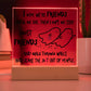 Best friend gifts - I hope we are friends until we die - LED Acrylic Plaque.