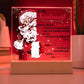 To My Soulmate - I will be forever yours and only yours- LED Acrylic plaque.