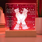 To My Soulmate - Yo are the guiding light of my Journey - LED Acrylic Plaque.