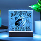 Mother gifts - Halloween We are the daughters of the witches - LED Acrylic Plaque.