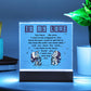 To My Love - You have the arms I want to be wrapped in.- LED Acrylic Plaque.