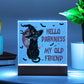 Mother gifts - Hello Darkness my old friend - LED ACrylic Plaque