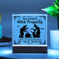 To my Mom - Halloween Warning Witch Property - LED Acrylic Plaque