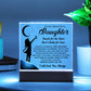 Daughter gifts - Reach for the stars, don't settle for less - LED Acrylic Plaque.