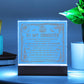 To My Daughter Halloween - My love for you is Eternal and Unwavering - LED Acrylic Plaque