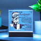 To My Soulmate - I will be forever yours and only yours- LED Acrylic plaque.