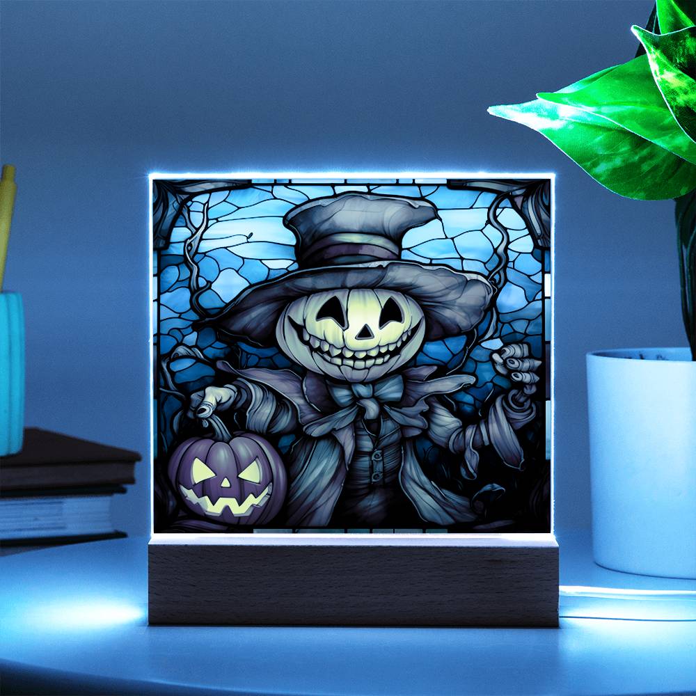 Mother gifts - Halloween pumpkin ghost- LED Acrylic Plaque