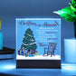Mother gifts - Christmas in Heaven - LED Acrylic Plaque.