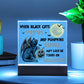 To my Mom - Halloween When Black Cats Prowl and Pumpkins Gleam - LED Acrylic Plaque