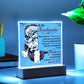 To My Soulmate - I will be forever yours and only yours- LED Acrylic plaque.