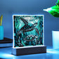 To my Mom - Stainedglass Turtle - LED Acrylic Plaque.