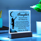 Daughter gifts - Reach for the stars, don't settle for less - LED Acrylic Plaque.