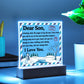 To my Son - you will be the most beautiful chapters - LED Acrylic Plaque.