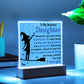 Daughter gifts - Stay strong be confident, and just do you best - LED Acrylic Plaque