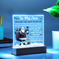 To my Son - You are the light of my life - LED Acrylic Plaque.