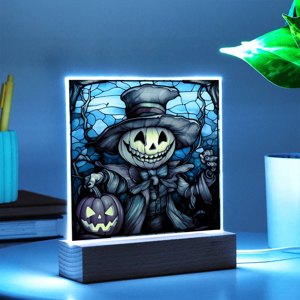 Mother gifts - Halloween pumpkin ghost- LED Acrylic Plaque
