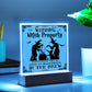 To my Mom - Halloween Warning Witch Property - LED Acrylic Plaque
