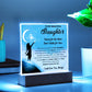 Daughter gifts - Reach for the Stars Don't Settle for Less - LED Acrylic Plaque.