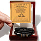 My Dad - Strength of a Mountain - Leather Bracelet
