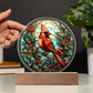 Mom gifts - Christmas Cardinal Plaque - Acrylic Plaque.