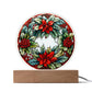 Mom Gifts - Christmas Wreath Acrylic Circle - LED Acrylic plaque.