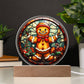 Mom gifts - Christmas gingerbread circle - LED Acrylic Plaque.