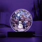 Mother gifts - Snow man Christmas plaque - LED Acrylic Plaque.