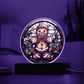 Mom gifts - Christmas gingerbread circle - LED Acrylic Plaque.