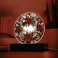 Mom Gifts - Christmas Wreath Acrylic Circle - LED Acrylic plaque.
