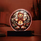 Mom gifts - Christmas gingerbread circle - LED Acrylic Plaque.