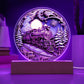 Mom gifts - Fairy Tale Christmas Train - LED Acrylic Plaque.